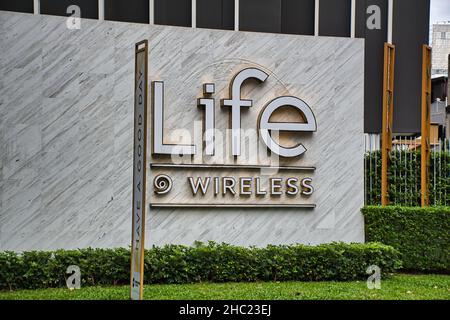 Bangkok, Thailandia 12.03.2021 complesso condominio Life One Wireless a Bangkok Foto Stock