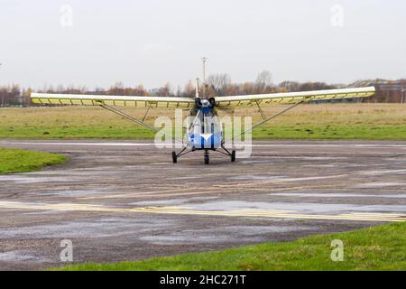 Un velivolo al campo d'aviazione Sandtoft Foto Stock