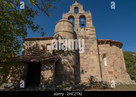 Chiesa romanica di Santa Maria in Quintanilla de Rucatio Foto Stock