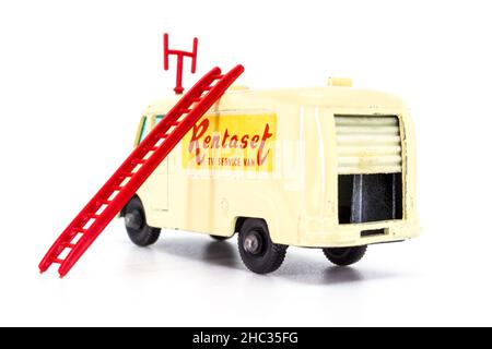 Lesney prodotti Matchbox modello giocattolo auto 1-75 serie n. 62 Commer TV Service Van Foto Stock