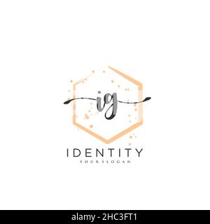 IG Handwriting logo arte vettoriale di firma iniziale, matrimonio, moda, gioielleria, boutique, floreale e botanica con modello creativo per qualsiasi azienda Illustrazione Vettoriale