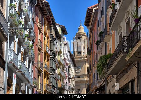 Cattedrale di Pamplona (Santa Maria la Real) in Spagna Foto Stock