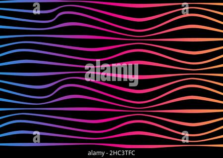 Sfondo astratto a righe. Illustrazione del vettore ottico. Illustrazione Vettoriale