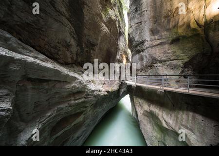 la gola aare in svizzera Foto Stock