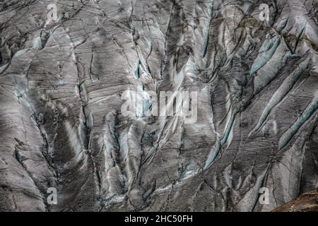 Grosser Aletschgletscher - il più grande ghiacciaio d'Europa Foto Stock