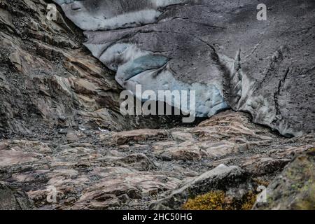 Grosser Aletschgletscher - il più grande ghiacciaio d'Europa Foto Stock