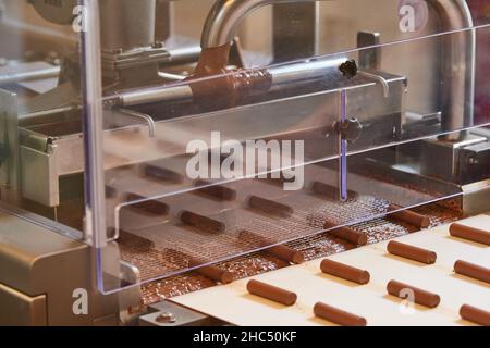 Visita al museo del cioccolato Maison Cailler a Broc, Svizzera Foto Stock