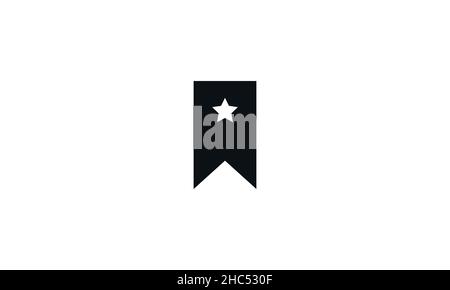 Icona simbolo segnalibro disegno vettoriale Illustrazione Vettoriale