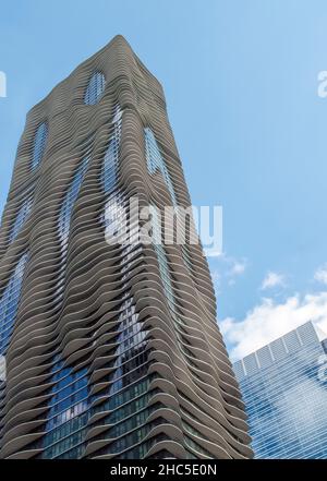 Hotel Radisson Blu Aqua Chicago, Illinois, Stati Uniti Foto Stock