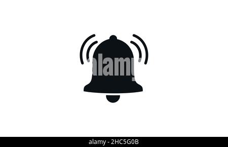 icona di notifica quando i messaggi in arrivo emettono un segnale acustico e visualizzano un avviso Illustrazione Vettoriale