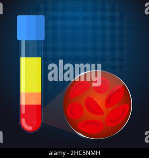 Composizione del sangue, illustrazione concettuale Foto Stock