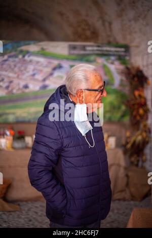 Giorni della Merla Festival in un piccolo comune di Pizzighettone Italia Foto Stock