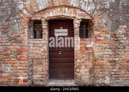 Giorni della Merla Festival in un piccolo comune di Pizzighettone Italia Foto Stock
