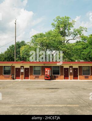 8 Wood Motel a Ferndale, vicino a Detroit, Michigan Foto Stock