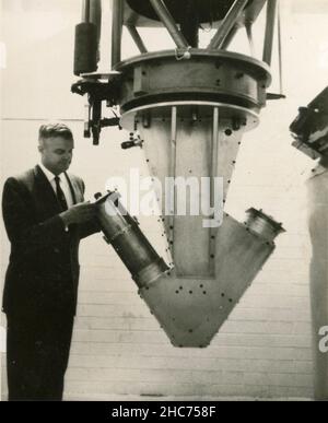 Nuovo tipo di tubo immagine che aumenta la gamma del telescopio, Lowell Observatory, Flagstaff, Arizona USA 1965 Foto Stock