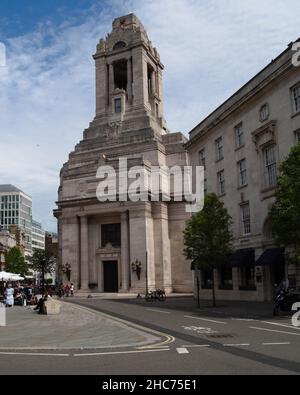 Vecchio edificio utilizzato come sede del MI5 nel programma televisivo della BBC 'Spooks', Londra Foto Stock