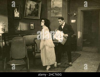 Antonio di Costanzo nel film 'Nfama (voglia'a tte) i Want You, 1924 Foto Stock