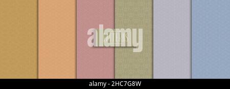 Gruppo di linee poligonali di ripetizione geometrica. Sfondo colorato moderno ed elegante Illustrazione Vettoriale