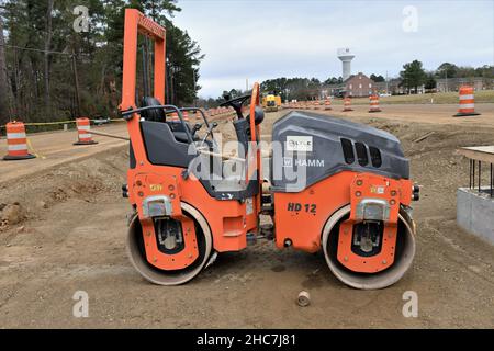 Rullo antivibrante Hamm HD12 VV. Foto Stock