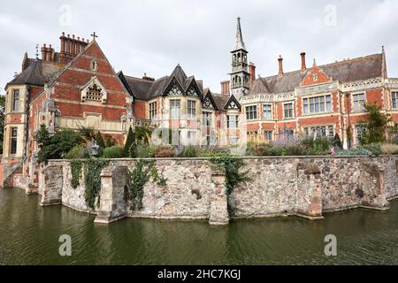 Madresfield Court e Moat Foto Stock