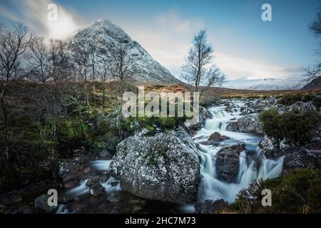 glen etive highlands scozzesi Foto Stock