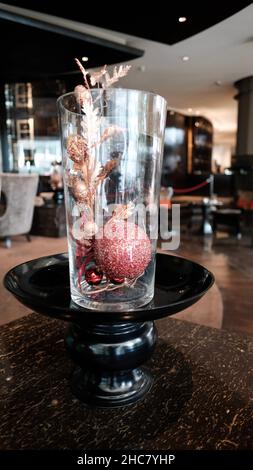 InterContinental Bangkok Christmas Addobbs Hotel lobby Foto Stock