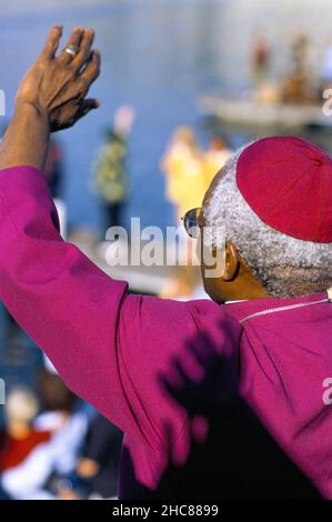 Desmond Tutu, Arcivescovo di Cape Towns V&A Waterfront Foto Stock