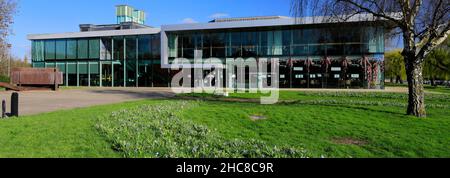 The Key Theatre, Peterborough Embankment, Peterborough City, Cambridgeshire, Inghilterra, REGNO UNITO Foto Stock