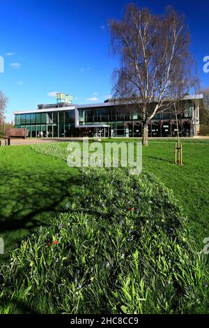 The Key Theatre, Peterborough Embankment, Peterborough City, Cambridgeshire, Inghilterra, REGNO UNITO Foto Stock
