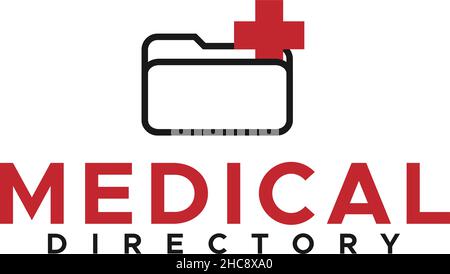 Design moderno DIRECTORY MEDICA salute logo design Illustrazione Vettoriale