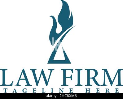Design moderno del logo della L LAW FIRM LAW STUDIO justice Illustrazione Vettoriale