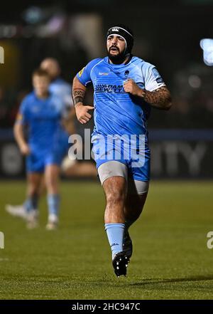 Barnet, Regno Unito. 26th Dic 2021. Premiership Rugby. Saracens V Worcester Warriors. Stadio StoneX. Barnet. Kai Owen (Worcester). Credit: Sport in immagini/Alamy Live News Foto Stock