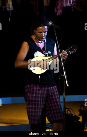 Alberto Sanna & Fry Monetti concerto dal vivo in Sardegna, 2015 © Fausto Marci Foto Stock