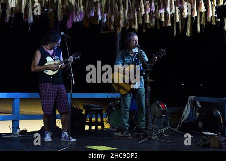 Alberto Sanna & Fry Monetti concerto dal vivo in Sardegna, 2015 © Fausto Marci Foto Stock