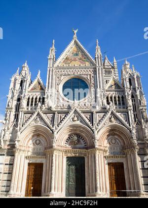 Duomo di Siena facciata Foto Stock