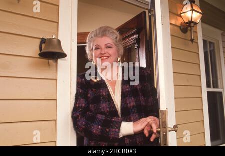 Il avvocato SARAH WEDDINGTON, 76, che ha sostenuto con successo contro gli statuti anti-aborto del Texas davanti alla Corte Suprema degli Stati Uniti nel caso di riferimento 1973 Roe contro Wade, è morto domenica 26 dicembre 2021 ad Austin. È qui raffigurata al suo ufficio di Austin, Texas alla fine degli anni '90. ©Bob Daemmrich Foto Stock