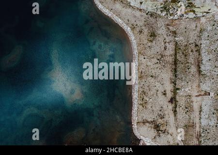 Fiume sul ghiacciaio Molltal a Innerfragant, Carinzia, Austria Foto Stock