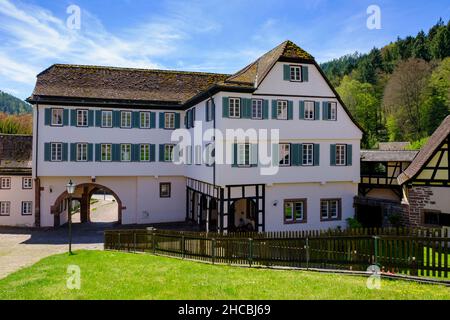 Germany, Baden-Wurttemberg, Calw, Entrance of Hirsau Abbey Foto Stock