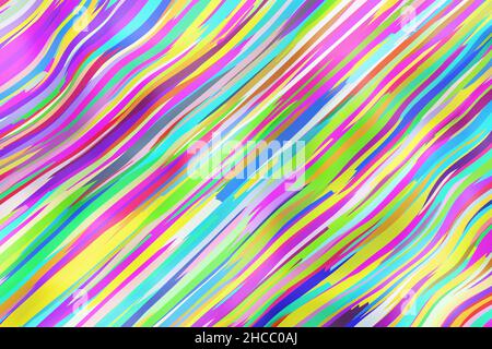 Sfondo astratto multicolore brillante. 3d illustrazione. Foto Stock