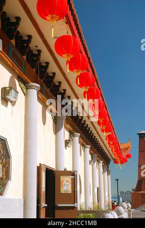 Thien Hau Temple durante il Capodanno cinese, Los Angeles Foto Stock