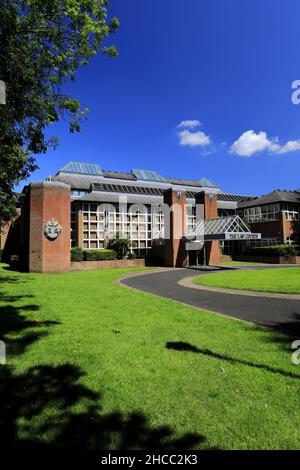 The Law Courts, Warrington City Centre, Cheshire, Inghilterra, Regno Unito Foto Stock