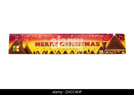 Buon Natale - Toblerone Chocolate Bar Foto Stock