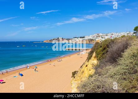 Una vista della bellissima spiaggia di sabbia di Albufera, presa il 25th luglio 2019 Foto Stock