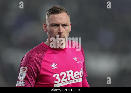 Derby, Regno Unito. 27th Dic 2021. Ryan Allsop #31 della contea di Derby a Derby, Regno Unito il 12/27/2021. (Foto di James Holyoak/News Images/Sipa USA) Credit: Sipa USA/Alamy Live News Foto Stock