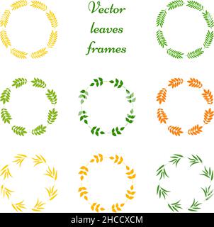 Set di cornici lamelle, illustrazione vettoriale Illustrazione Vettoriale