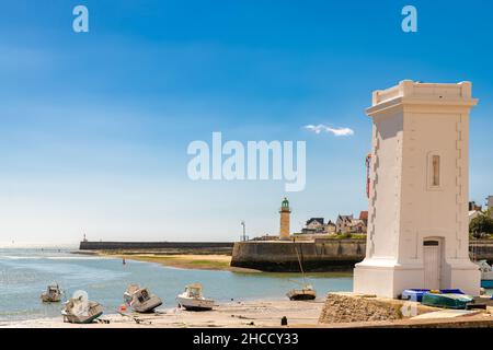 Saint-Gilles-Croix-de-vie, a Vendee, porto tipico Foto Stock