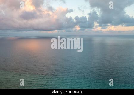 Hallandale e Miami Beach Florida dopo una tempesta Foto Stock