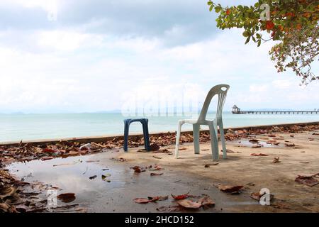 Thailandia paesaggio marittimo durante il tempo conviviale Foto Stock