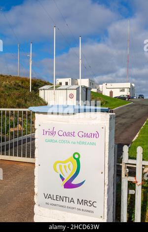 Stazione radio di Valentia, Contea di Kerry, Irlanda Foto Stock