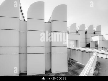 Bauhaus Archive Berlin, progetto basato su progetti di Walter Gropius Foto Stock